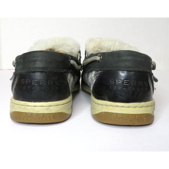 Sperry Top-Sider Womens 2 Eye Sheep Fur Lined Boat Loafers Shoes 9174293 Size 7 - Picture 8 of 10